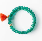 Ink + Alloy Stretch Bracelet Set Teal Green - Fleur - De - Lis Boutique