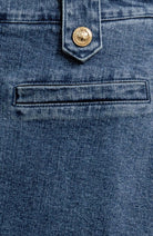 Hearts Eye Denim Skort Medium Indigo - Fleur - De - Lis Boutique