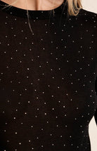 Molly Bracken Black Sheer Dot Top - Fleur-De-Lis Boutique