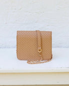 Caroline Hill Evelyn Crossbody Woven Tan - Fleur-De-Lis Boutique