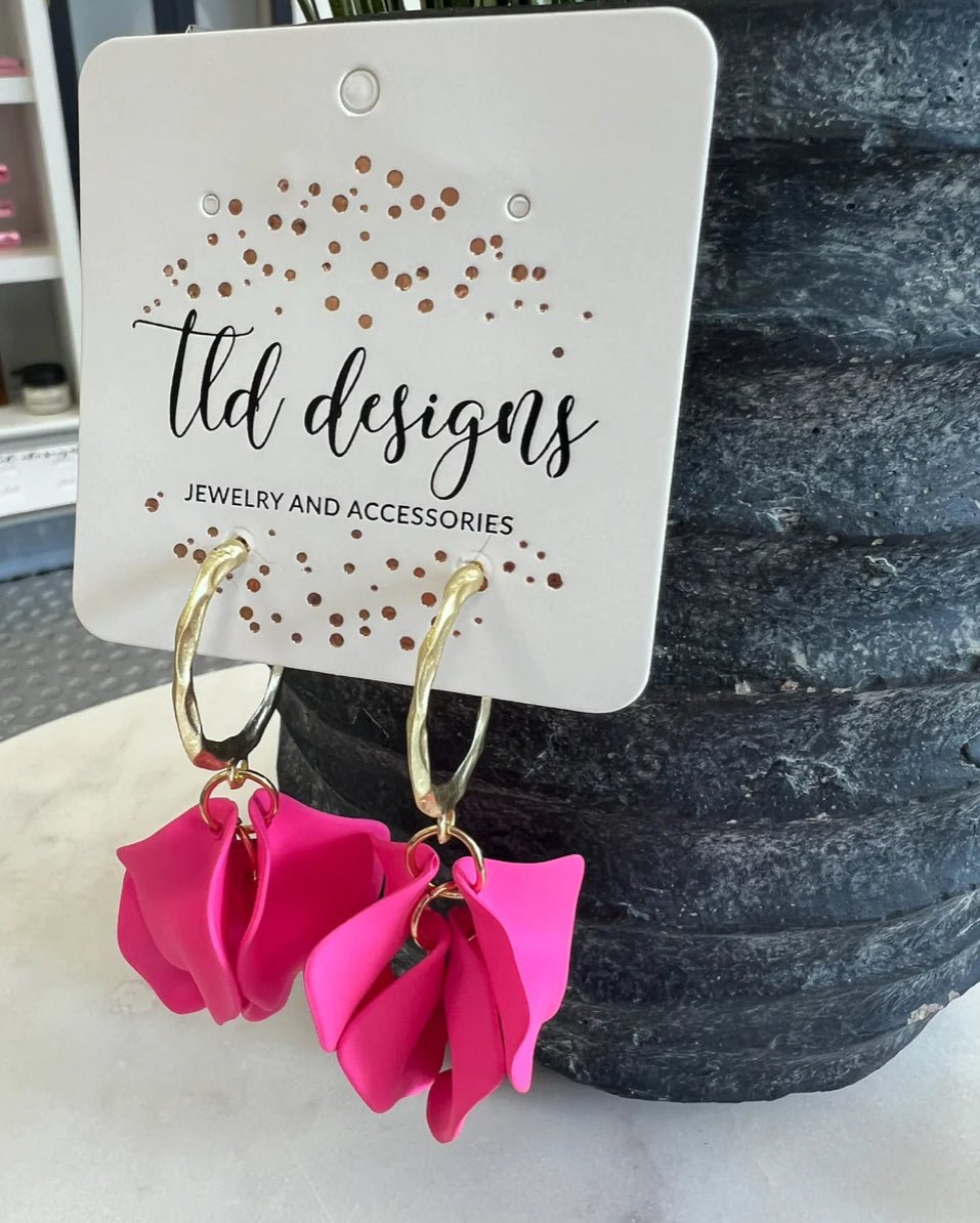 Chiffon Pink Earrings - Fleur - De - Lis Boutique