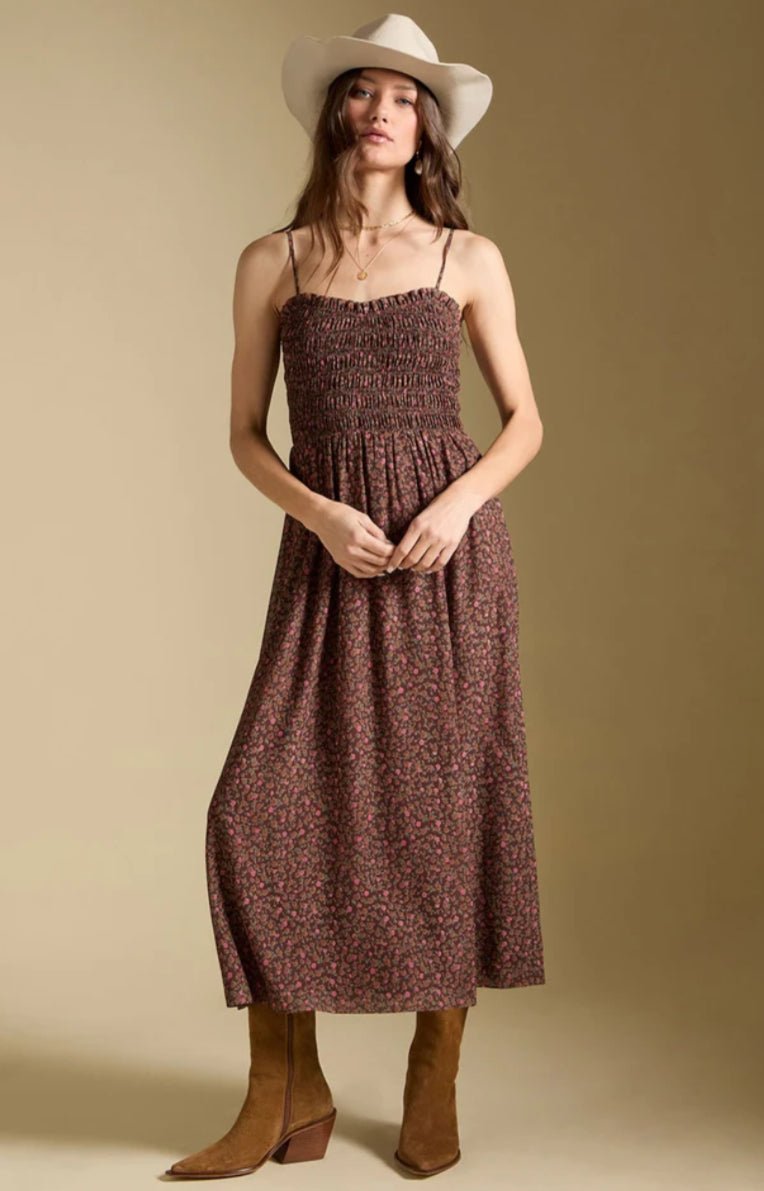 Saltwater Luxe Laken Midi Dress Mocha - Fleur-De-Lis Boutique