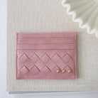 Mariah Woven Small Card Holder Dusty Rose Pink - Fleur-De-Lis Boutique