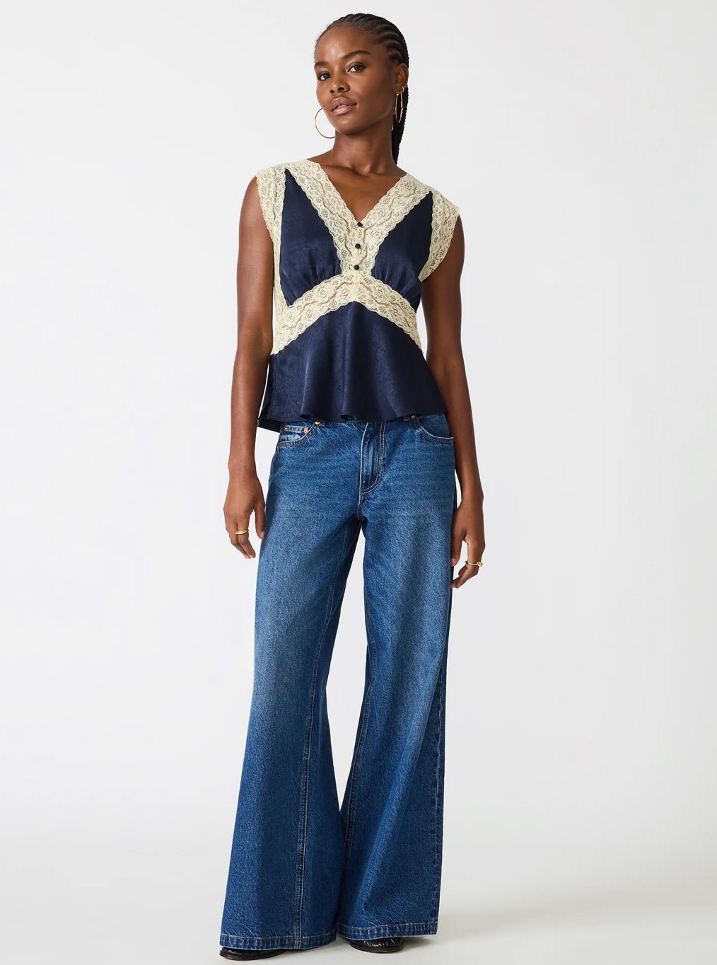 Steve Madden Elinor Top Midnight - Fleur-De-Lis Boutique