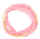 Zenzii In Glam Wrap Bracelet Pink - Fleur - De - Lis Boutique