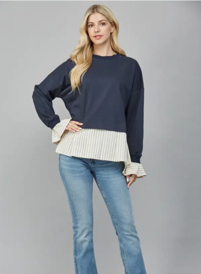 Downtown Layered Top - Fleur - De - Lis Boutique