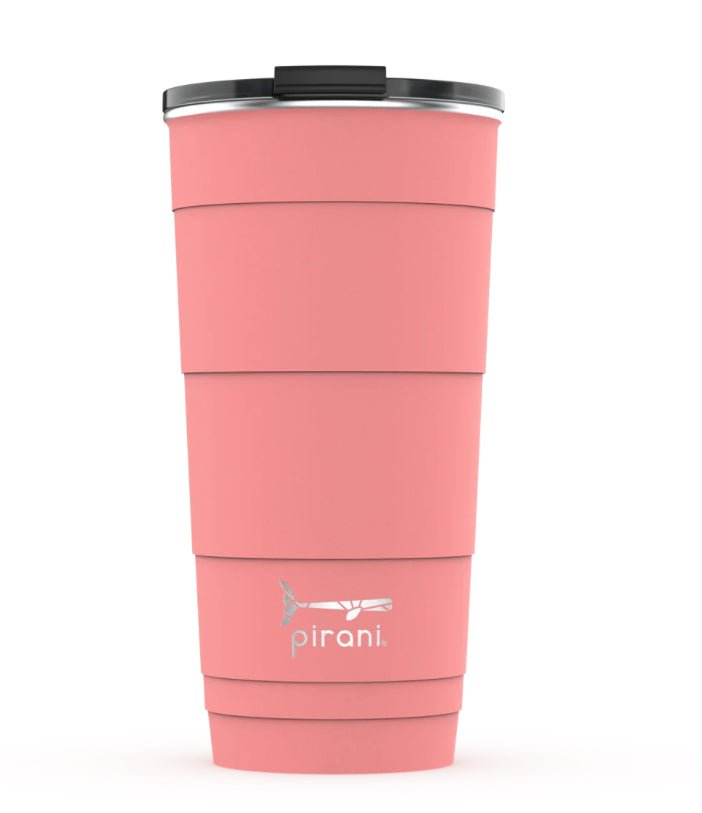 Pirani Insulated Stackable Tumbler 26oz Coral - Fleur - De - Lis Boutique