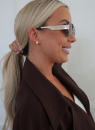 Chansutt Pearls Gold Diamond Studs - Fleur-De-Lis Boutique