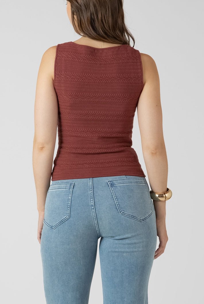 Dex Square Neck Textured Tank - Fleur-De-Lis Boutique