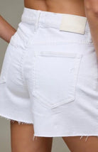 Hidden Ava High Rise A - line Short White - Fleur - De - Lis Boutique