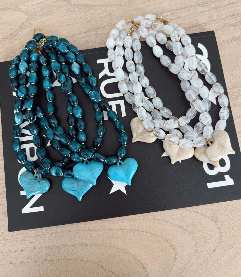 Chansutt Pearls Blue Hannah Necklace - Fleur-De-Lis Boutique