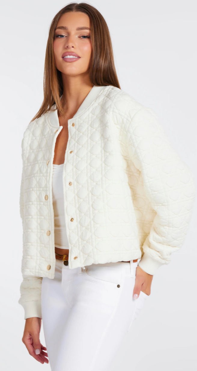 Bishop + Young Beachwalk Quilted Bomber - Fleur - De - Lis Boutique