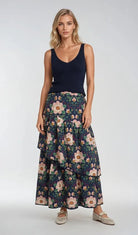 Sincerely Ours Celeste Maxi Skirt Wild Rose Reverie - Fleur-De-Lis Boutique