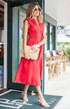 Bishop & Young Skye Zip Front Dress Cherry - Fleur - De - Lis Boutique