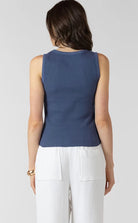 Dex Waffle Knit Tank Blue - Fleur - De - Lis Boutique