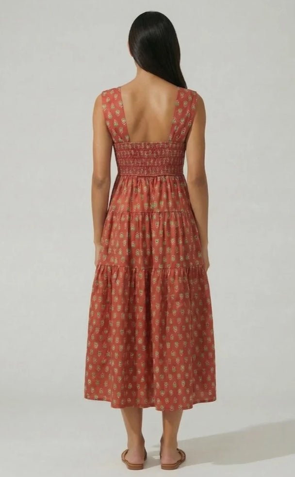Embers Medallion Midi Dress - Fleur-De-Lis Boutique