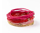 Ink + Alloy Chelsea 18 Strand Luxe Bracelet Set Pink - Fleur - De - Lis Boutique