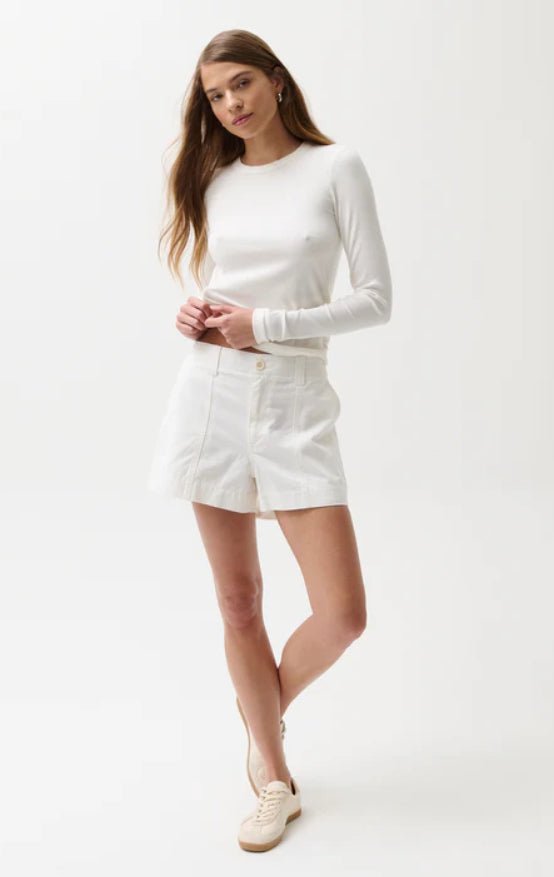 Pistola Mason White Shorts - Fleur - De - Lis Boutique