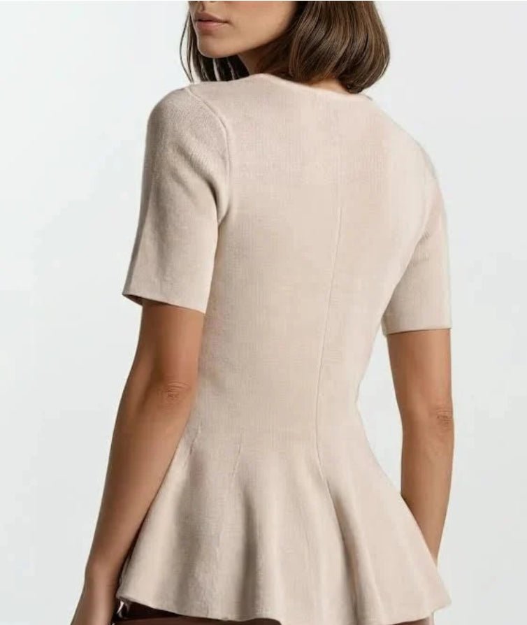 Sincerely Ours Penny Knit Top Tan - Fleur-De-Lis Boutique