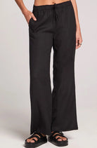 Saltwater Luxe Pull On Pant Black - Fleur-De-Lis Boutique