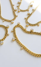 BELJOY Chloe Crystal Cuban Chain Necklace - Fleur-De-Lis Boutique