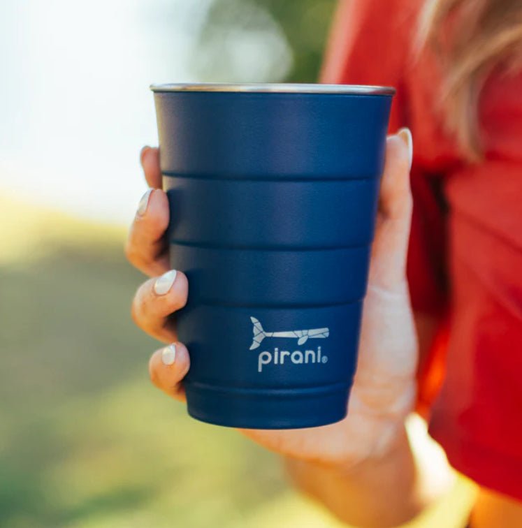 Pirani Insulated Stackable Tumbler 16 oz Deep Navy - Fleur - De - Lis Boutique