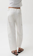 Pistola Sabrina Utility White Pants - Fleur - De - Lis Boutique