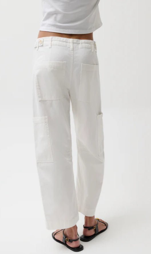 Pistola Sabrina Utility White Pants - Fleur - De - Lis Boutique
