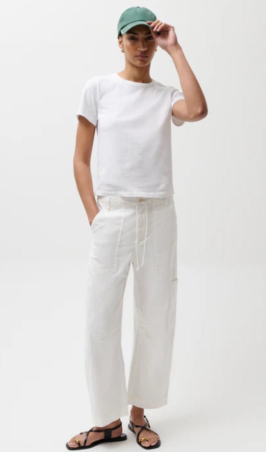 Pistola Sabrina Utility White Pants - Fleur - De - Lis Boutique