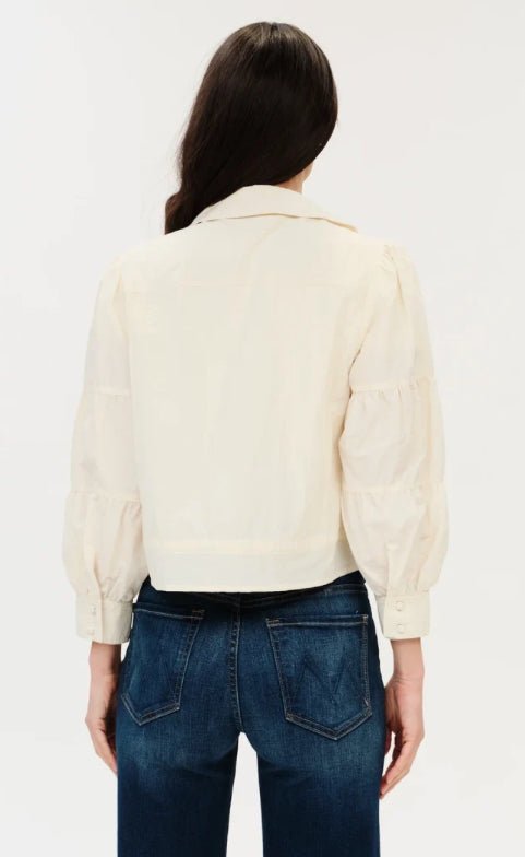 Six Fifty Madeline Cinched Waist Jacket White - Fleur-De-Lis Boutique