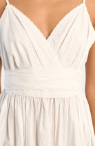 Molly Bracken White Woven Mini Tie Back Dress - Fleur - De - Lis Boutique