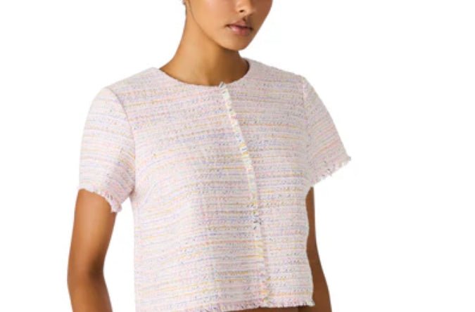 Steve Madden Addie Top Blush Plaid - Fleur - De - Lis Boutique