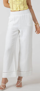 Dex Lace Trim Wide Leg Pant - Fleur - De - Lis Boutique