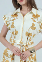 Aylaya Sarah Printed A - Line Dress Sunluck Sunlu - Fleur - De - Lis Boutique