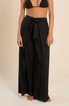 Molly Bracken Wide Waistband Tie Pants - Fleur - De - Lis Boutique