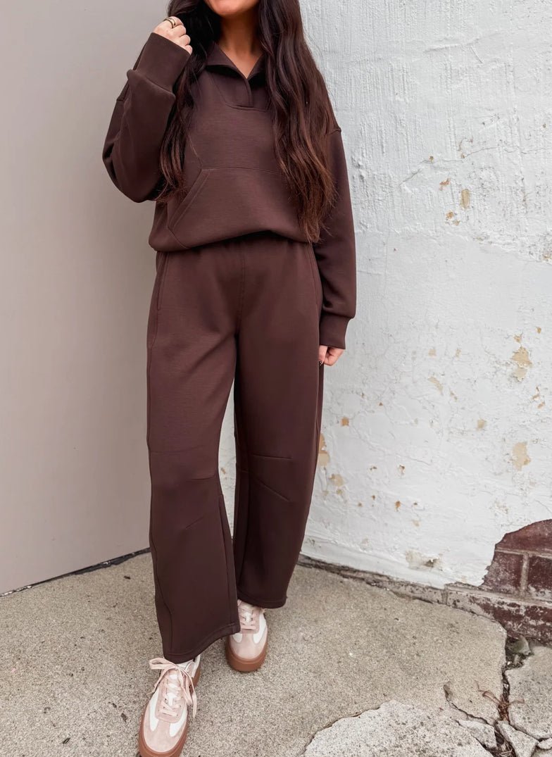 Lenore Pants Coffee Bean - Fleur - De - Lis Boutique