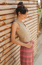 Molly Bracken Sleeveless Woven Jacket Beige - Fleur - De - Lis Boutique