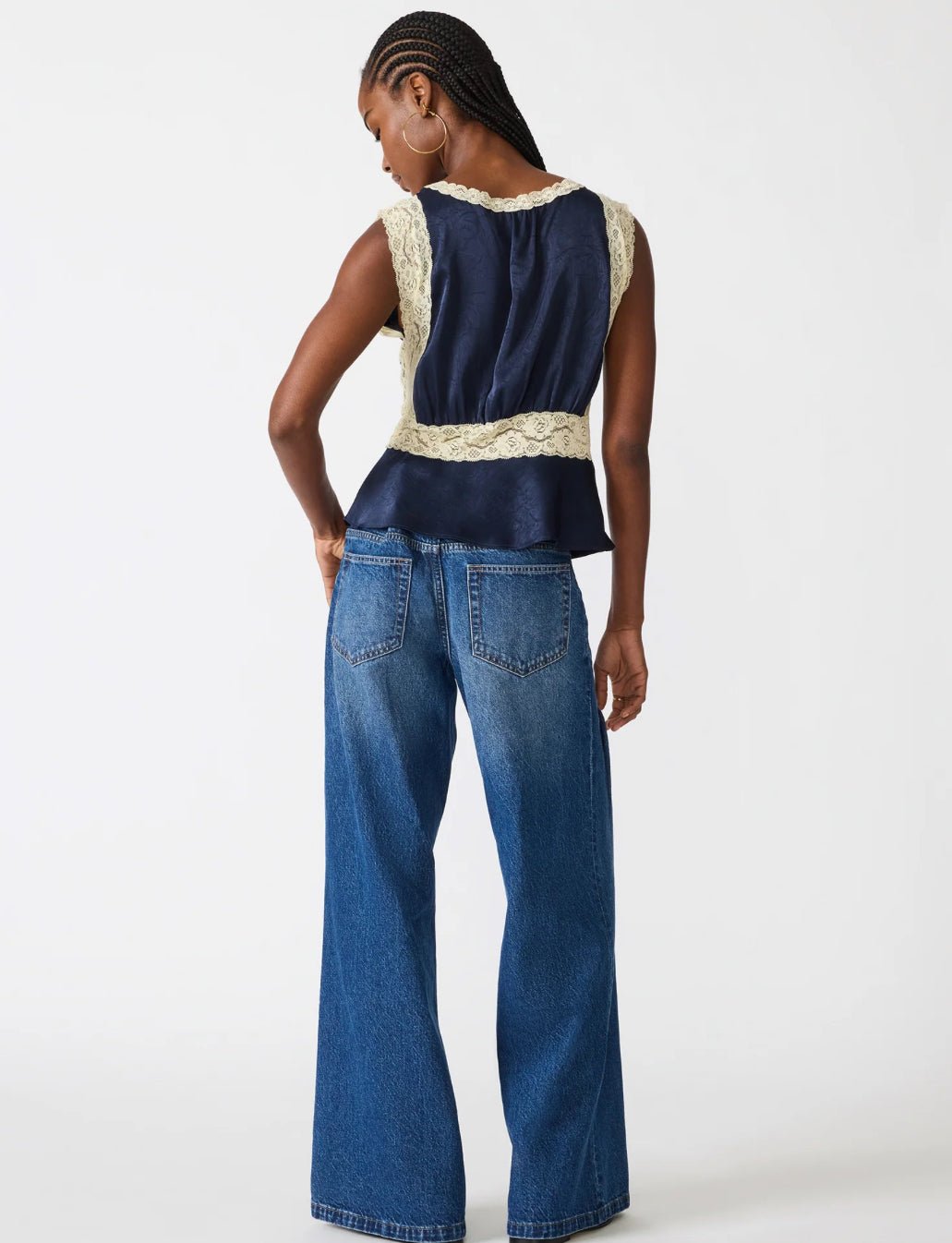 Steve Madden Elinor Top Midnight - Fleur-De-Lis Boutique