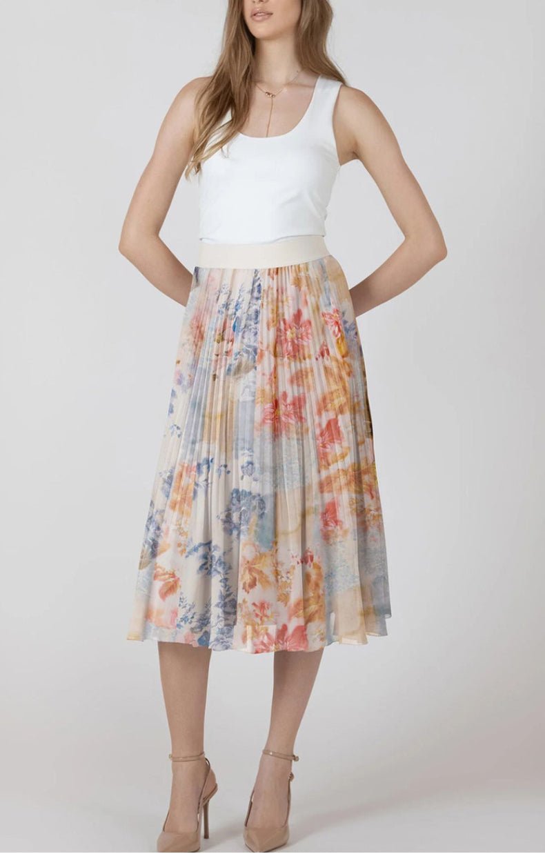 Black Tape Pleated Flower Skirt Flower Patch - Fleur - De - Lis Boutique