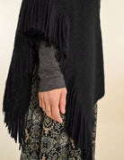 Soft Poncho Black - Fleur - De - Lis Boutique