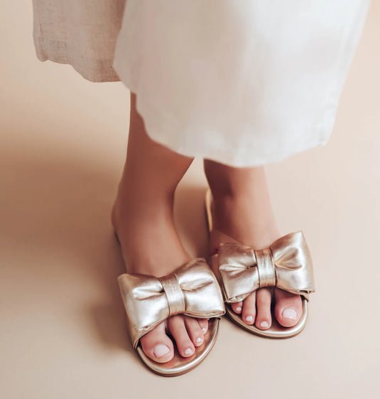 Solei Sea Rafie Gold Sandal - Fleur - De - Lis Boutique