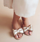 Solei Sea Rafie Gold Sandal - Fleur - De - Lis Boutique