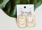 Gold Flecks Earrings - Fleur - De - Lis Boutique