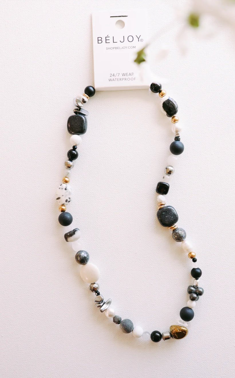 BELJOY Stevie Neutral Beaded Necklace - Fleur-De-Lis Boutique