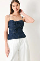 Washed Denim Top - Fleur-De-Lis Boutique