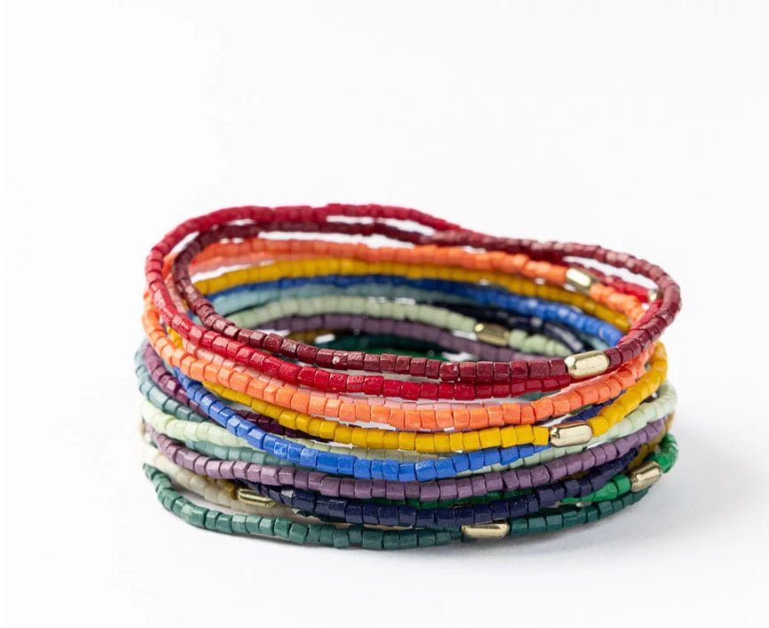 Ink + Alloy Chelsea 18 Strand Luxe Bracelet Set Multicolor - Fleur - De - Lis Boutique