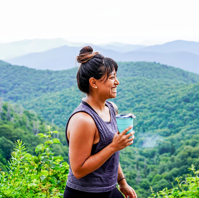 Pirani Insulated Stackable Tumbler 16 oz Paradise Blue - Fleur - De - Lis Boutique