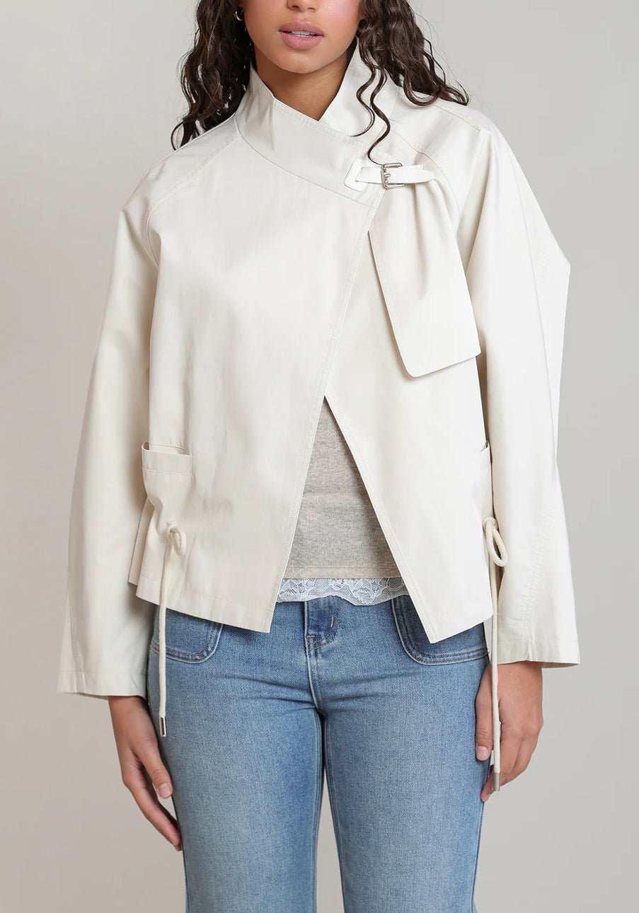 Dex Tie Wast Jacket Cream - Fleur-De-Lis Boutique