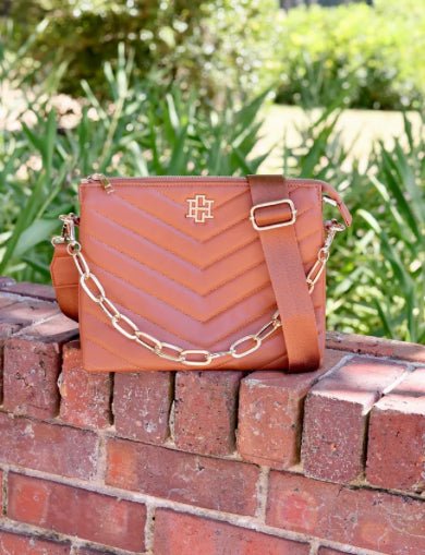 Caroline Hill Ariana Crossbody Saddle - Fleur-De-Lis Boutique