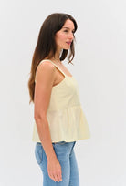 Six Fifty Vienna Poplin Tank Butter Yellow - Fleur - De - Lis Boutique